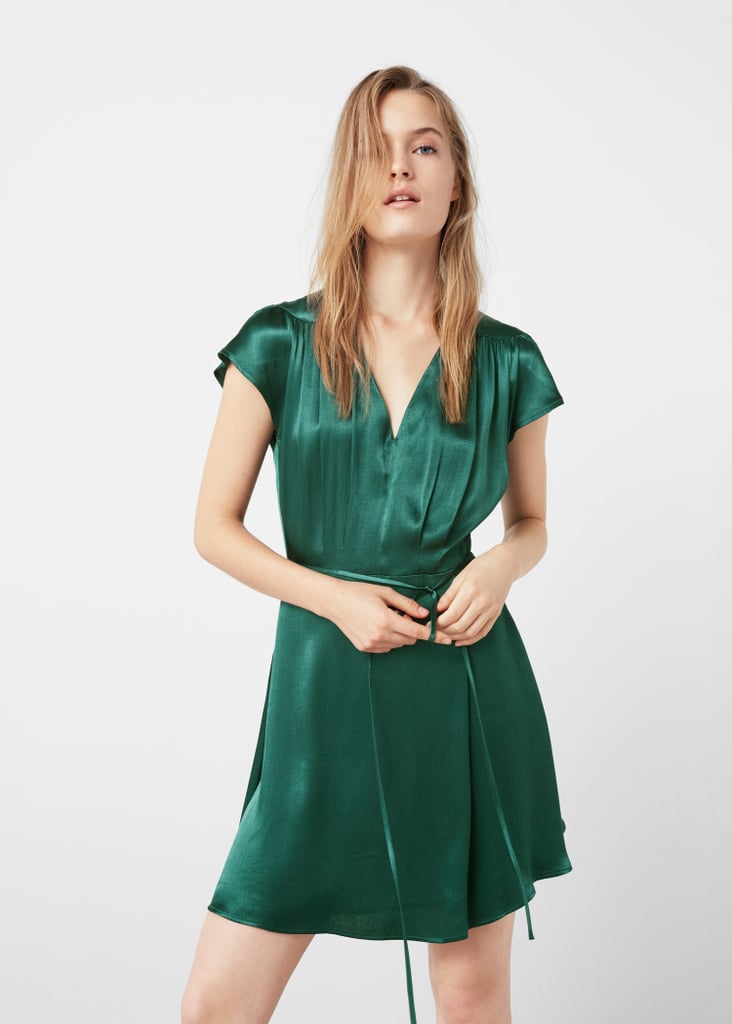 Mango Satin Dress ($70)