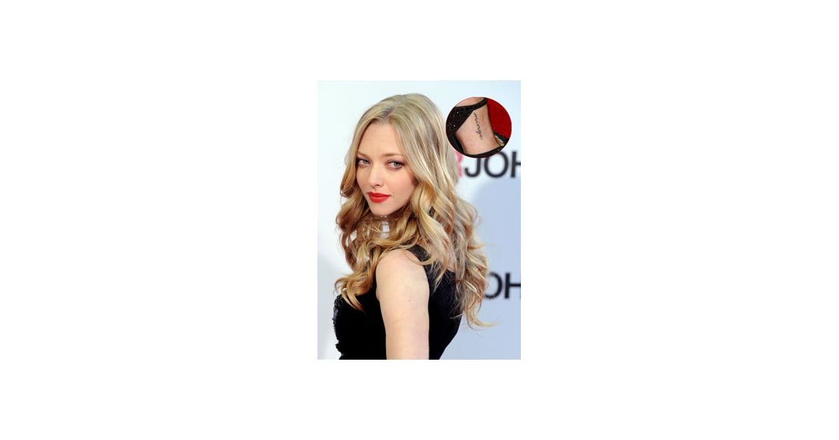 Amanda Seyfried's Foot Tattoo POPSUGAR Beauty