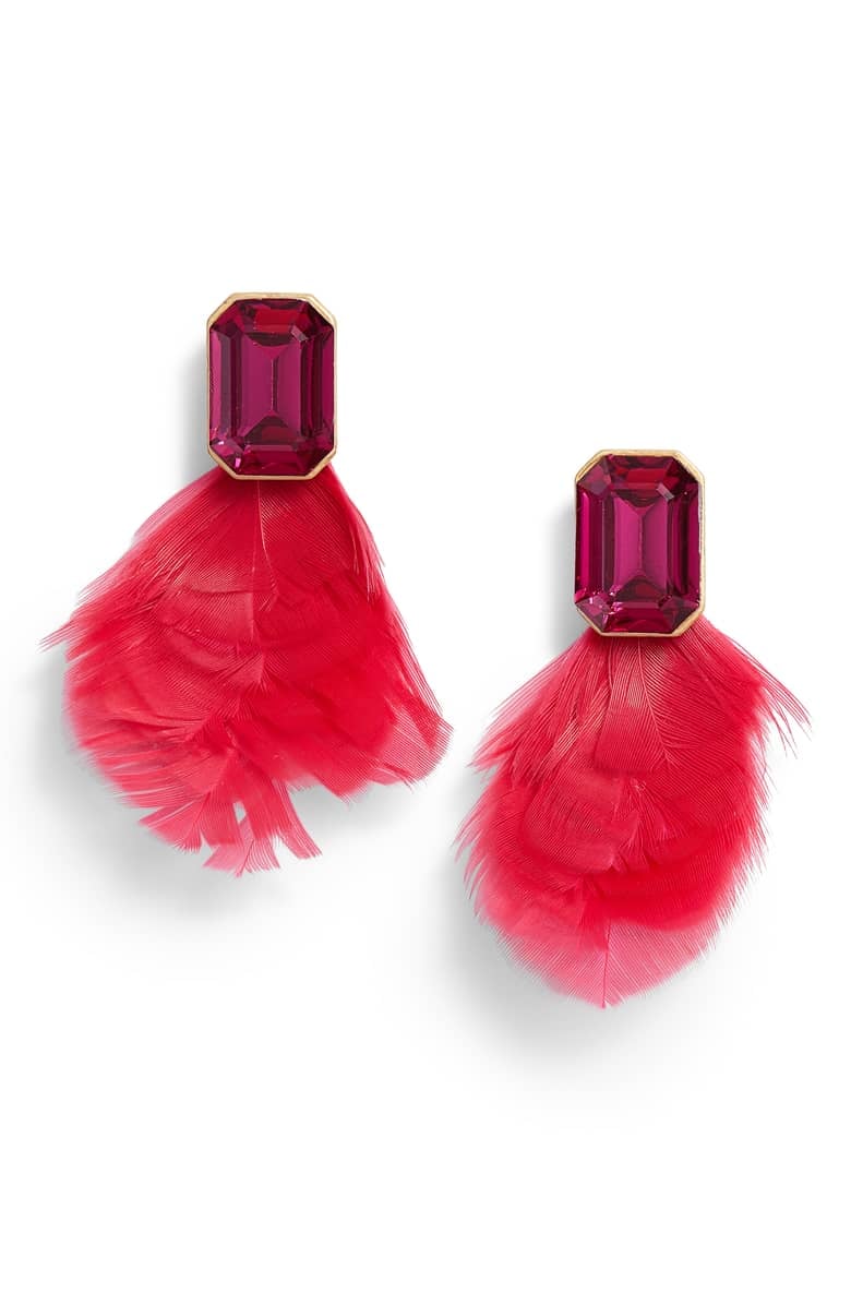 Kate Spade New York Feather Drop Earrings