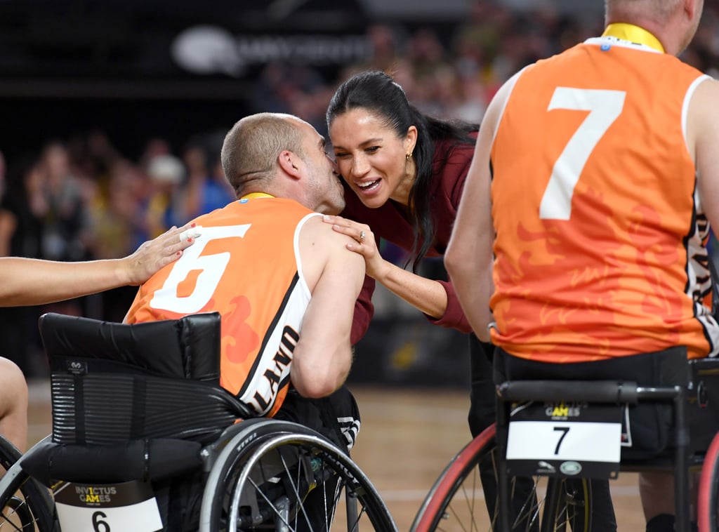 Meghan Markle Kissed on Cheek By Invictus Games Athlete 2018