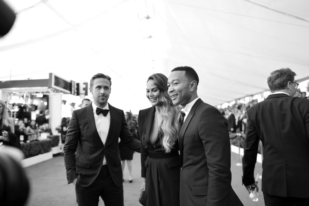 Chrissy Teigen and John Legend at the 2017 SAG Awards
