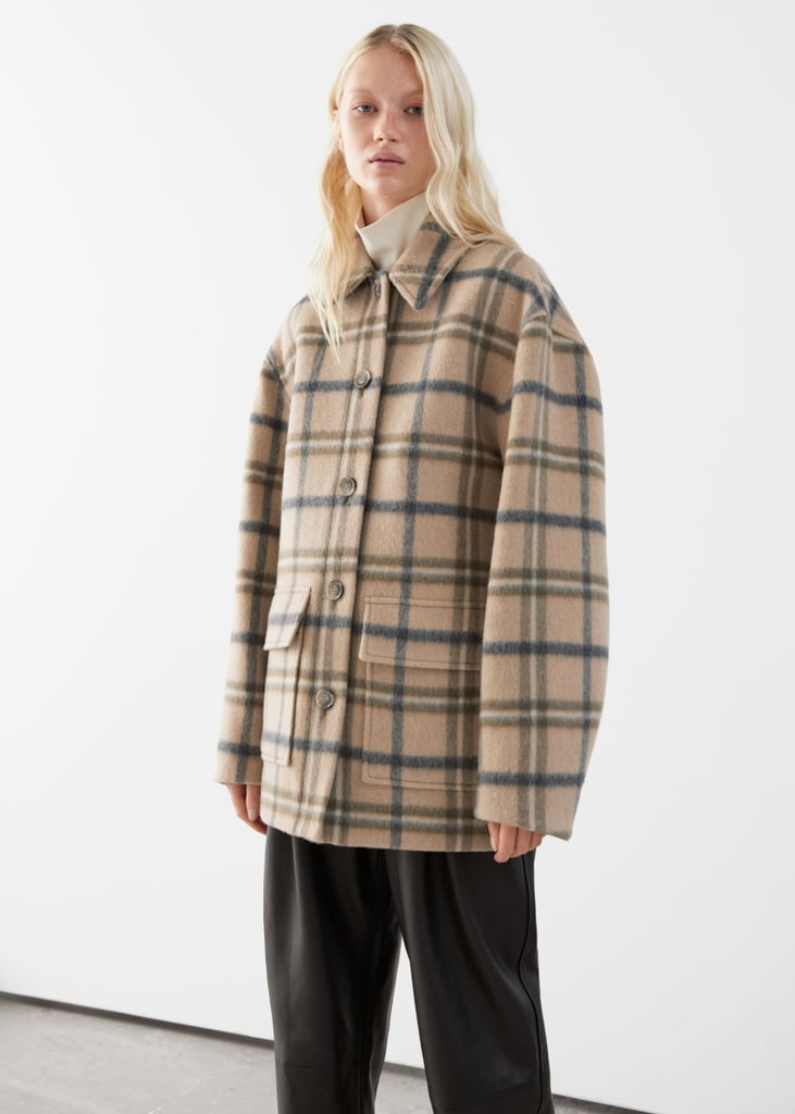 & Other Stories Oversized Wool Blend Jacket