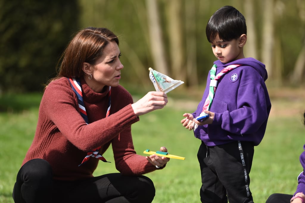 Kate Middleton Visits With Scouts March 2019