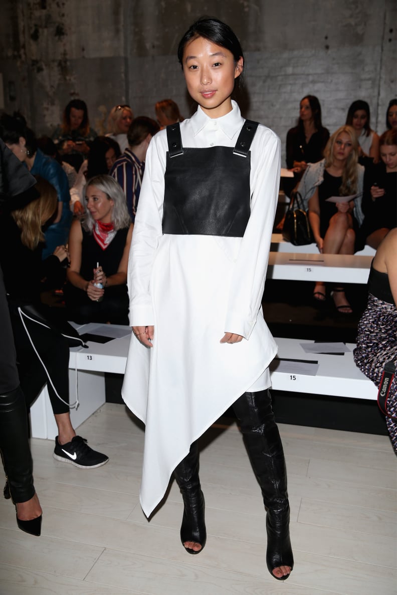 Bras Over Shirt Trend POPSUGAR Fashion