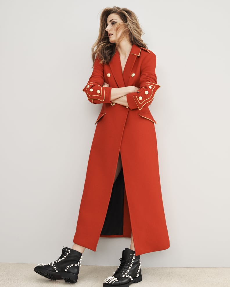 Red coat banana republic best sale