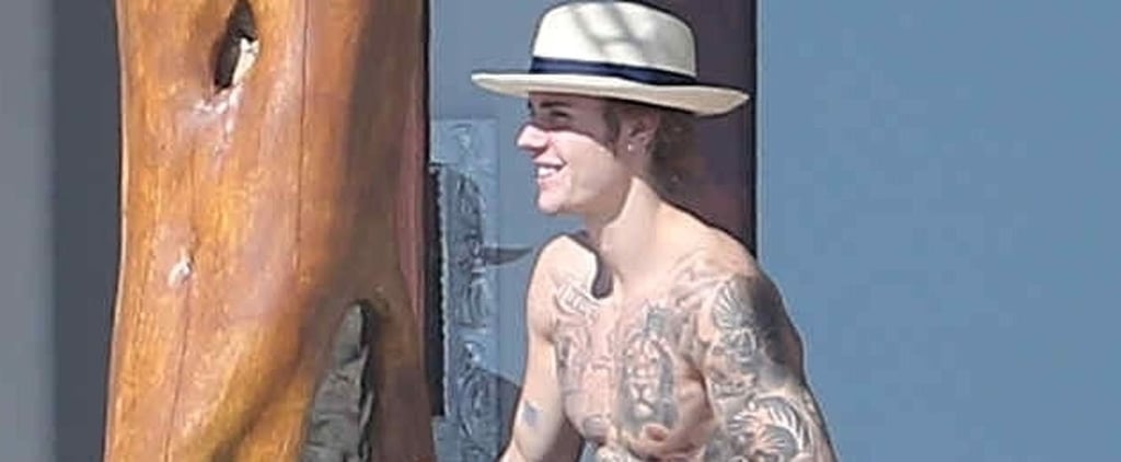 Justin Bieber Shirtless in Mexico Pictures December 2017