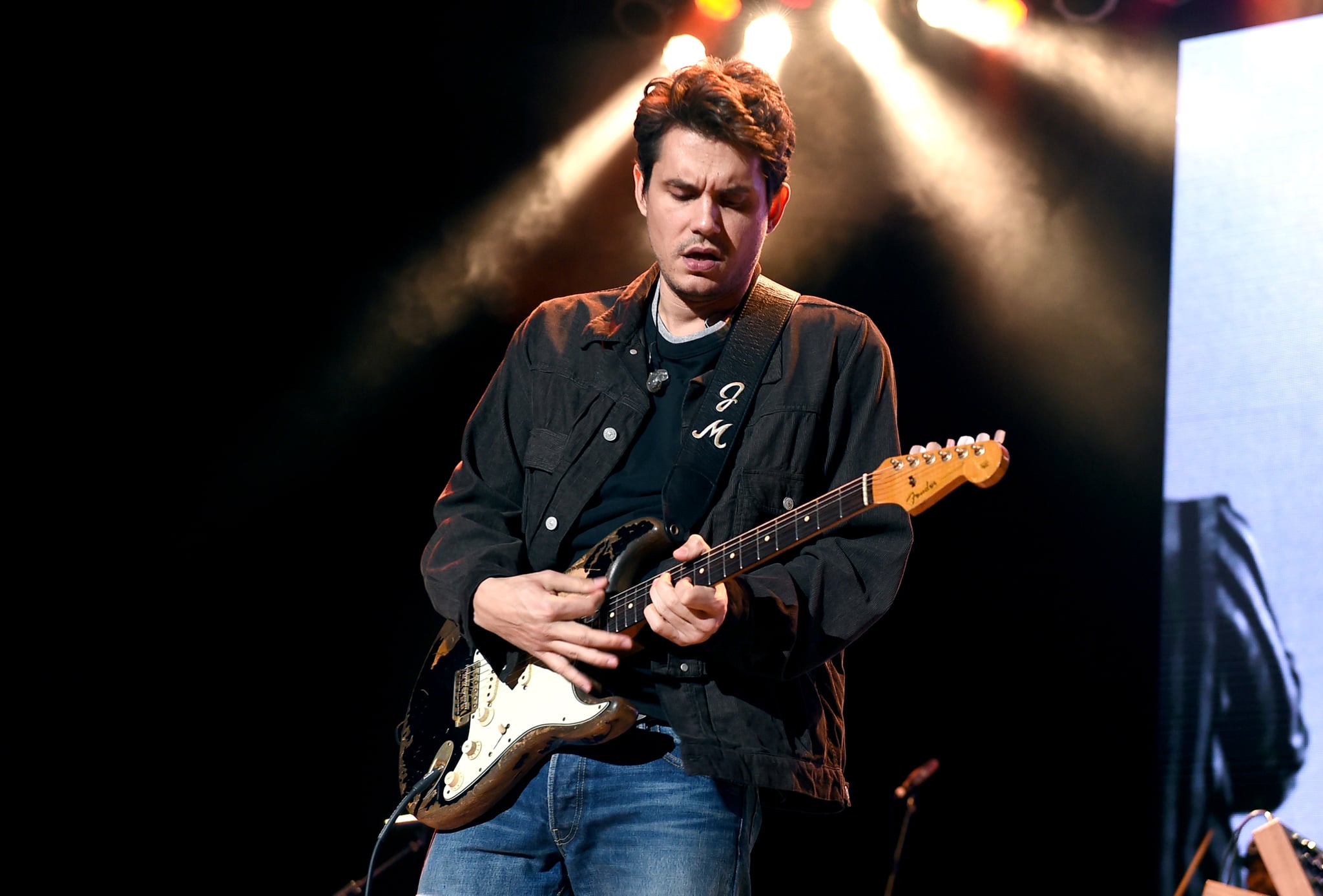 LOS ANGELES, CALIFORNIA - OCTOBER 31:  John Mayer performs onstage during 