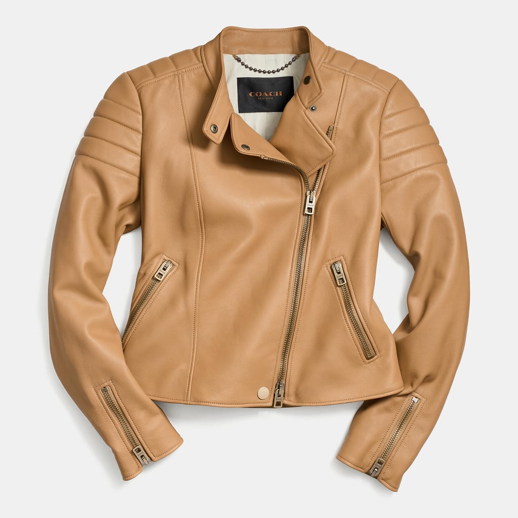 Coach Refined Moto Jacket ($1,195) | The Best Spring Jackets | POPSUGAR ...