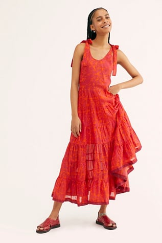 Free People Kika's Printed Midi Dress
