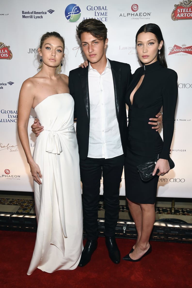 Gigi, Bella, and Anwar Hadid