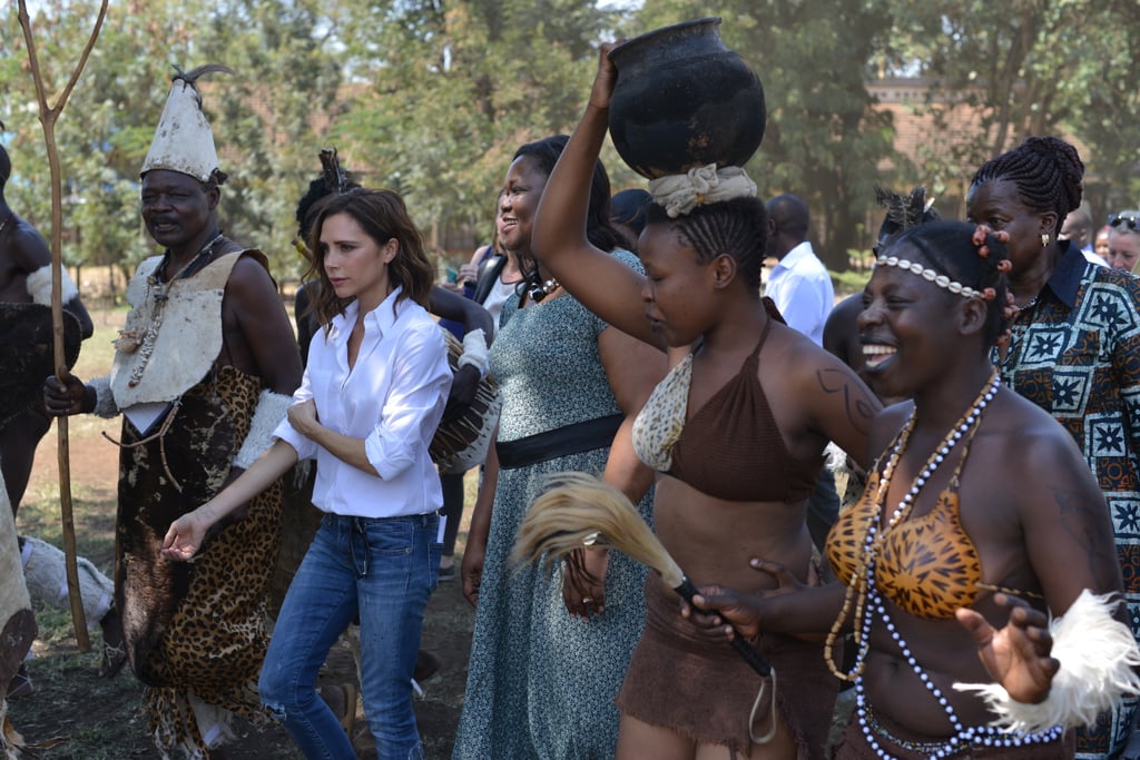 Victoria and Brooklyn Beckham Visit Kenya With UNAIDS 2016