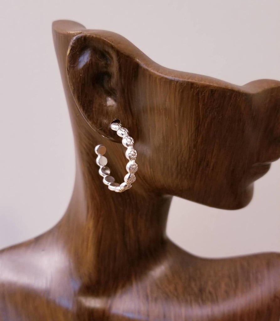 Patterned Hoop Earrings