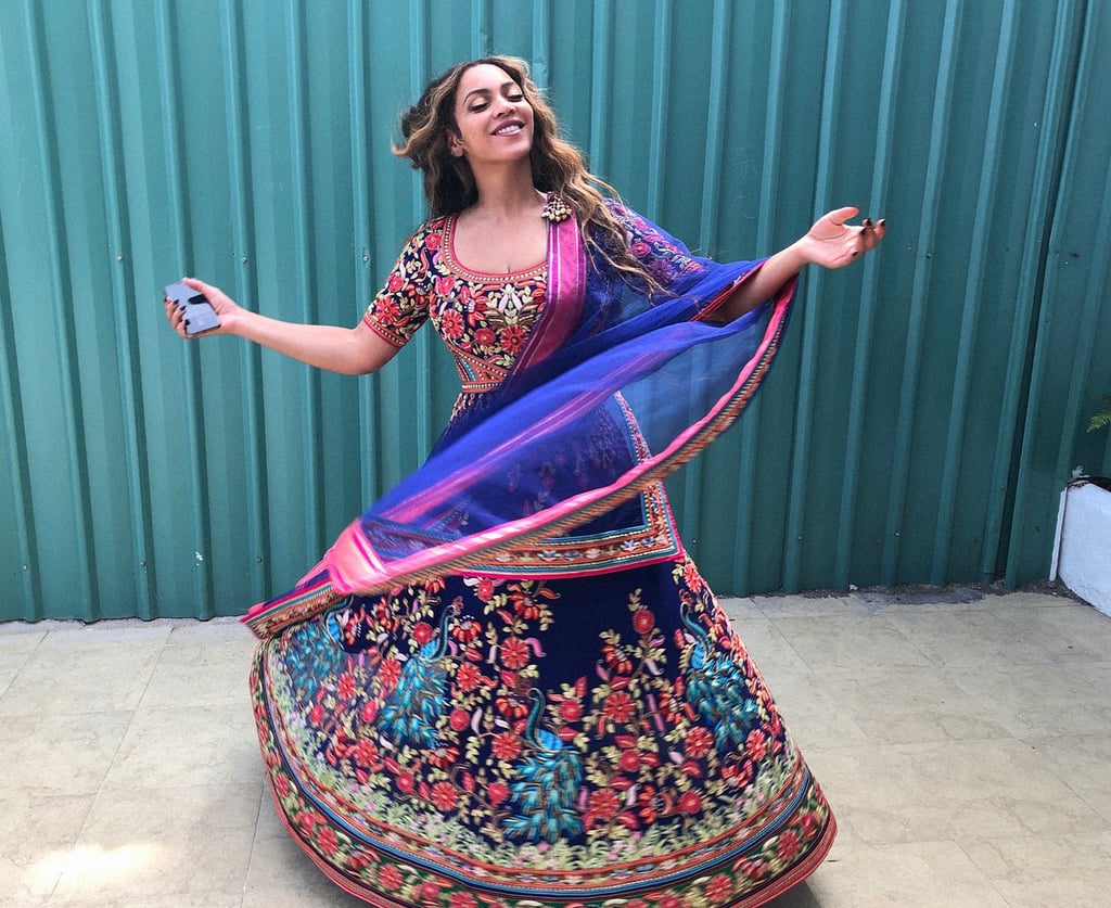 Beyoncé's Khosla Jani Embroidered Gown at Wedding in India