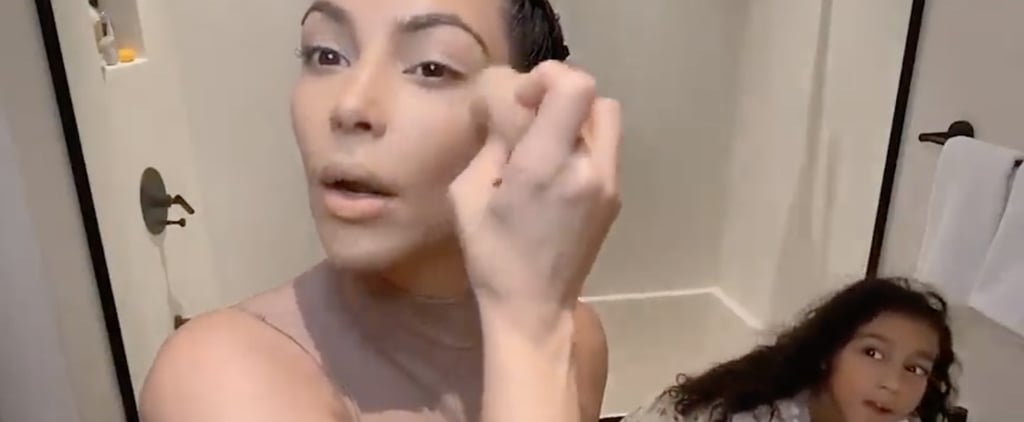 Kim Kardashian Hides in the Bathroom From North West | Video