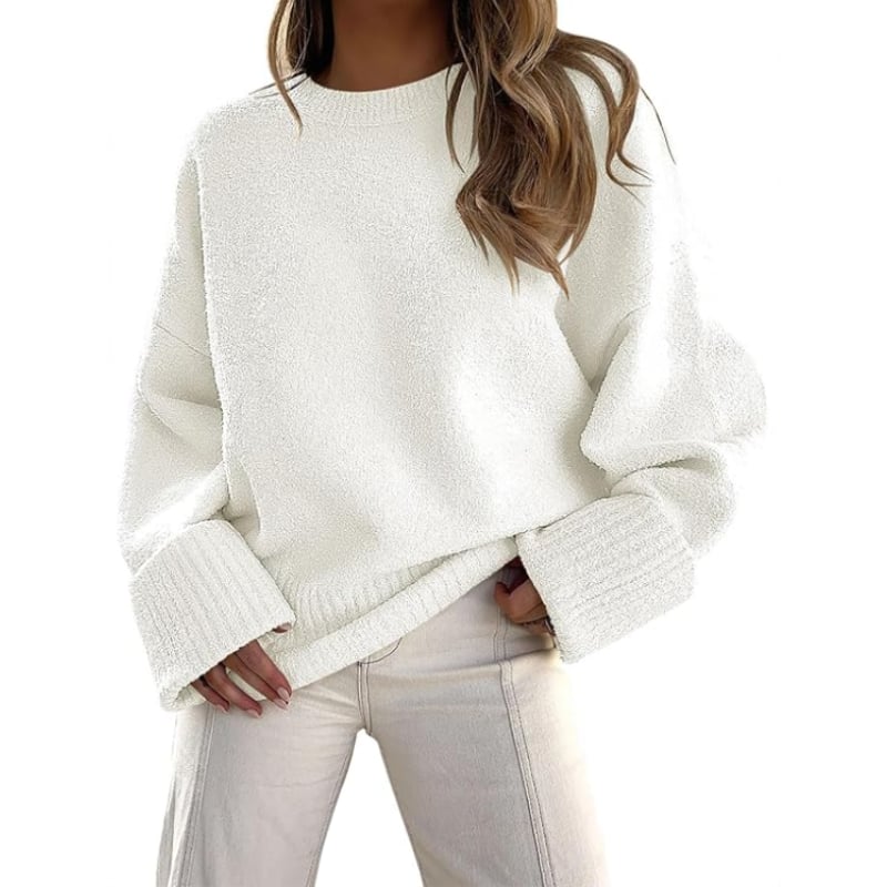 ANRABESS Women's Oversized Crewneck