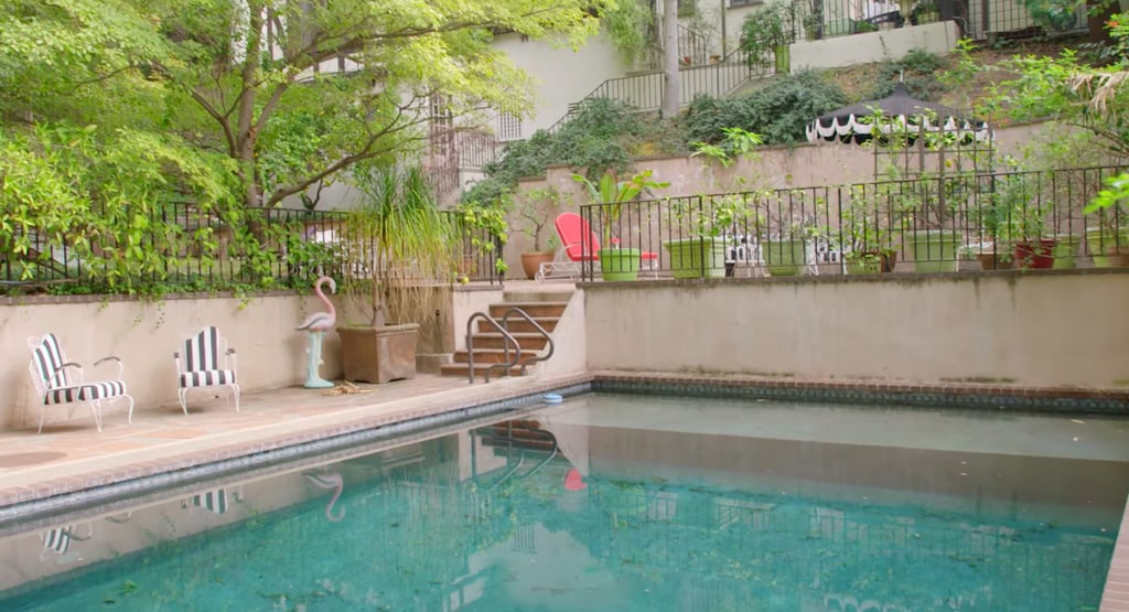 Dita said her pool rarely gets used because it's too cold, but what seems to get more action is . . . her pool house pub!