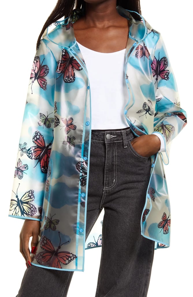 Cristina Martinez Butterfly Hooded Raincoat