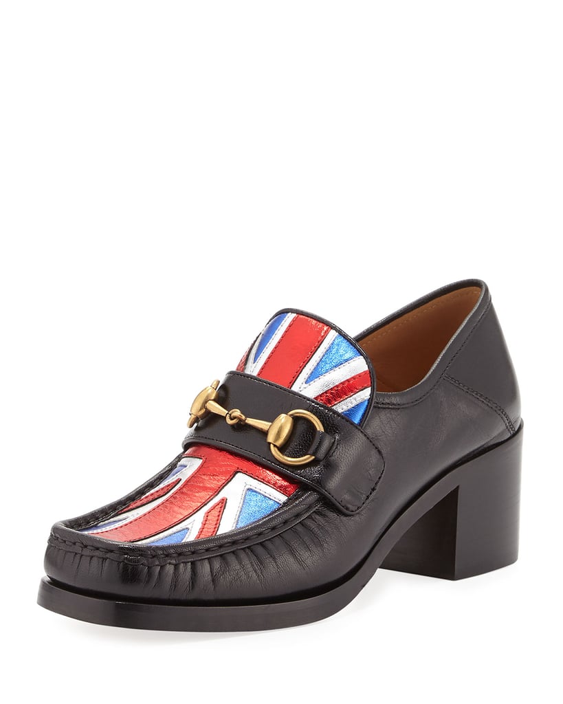 gucci union jack loafers