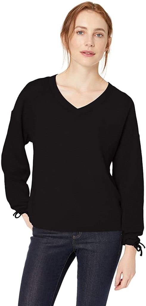 Daily Ritual Supersoft Terry Tie-Sleeve V-Neck Sweatshirt