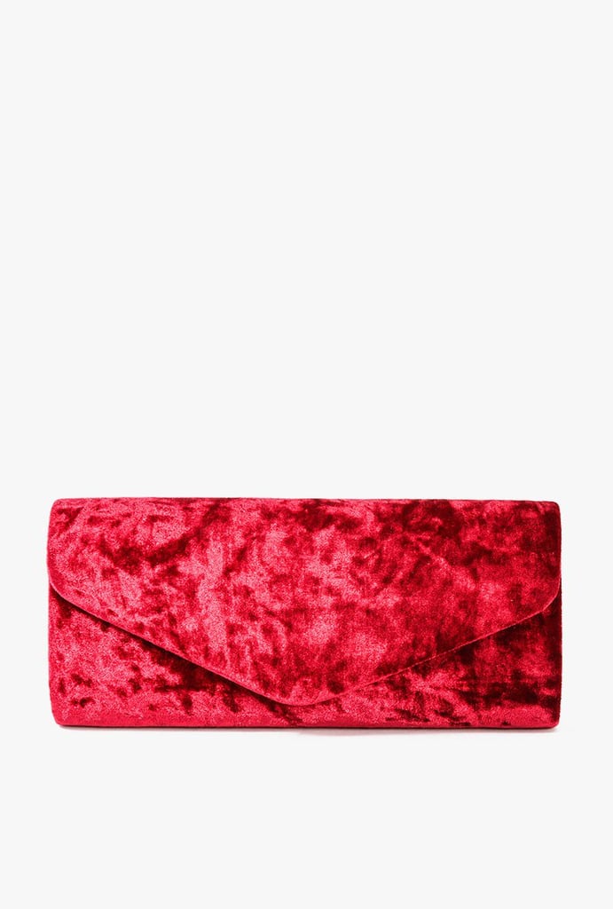 Azalea Crushed Velvet Clutch