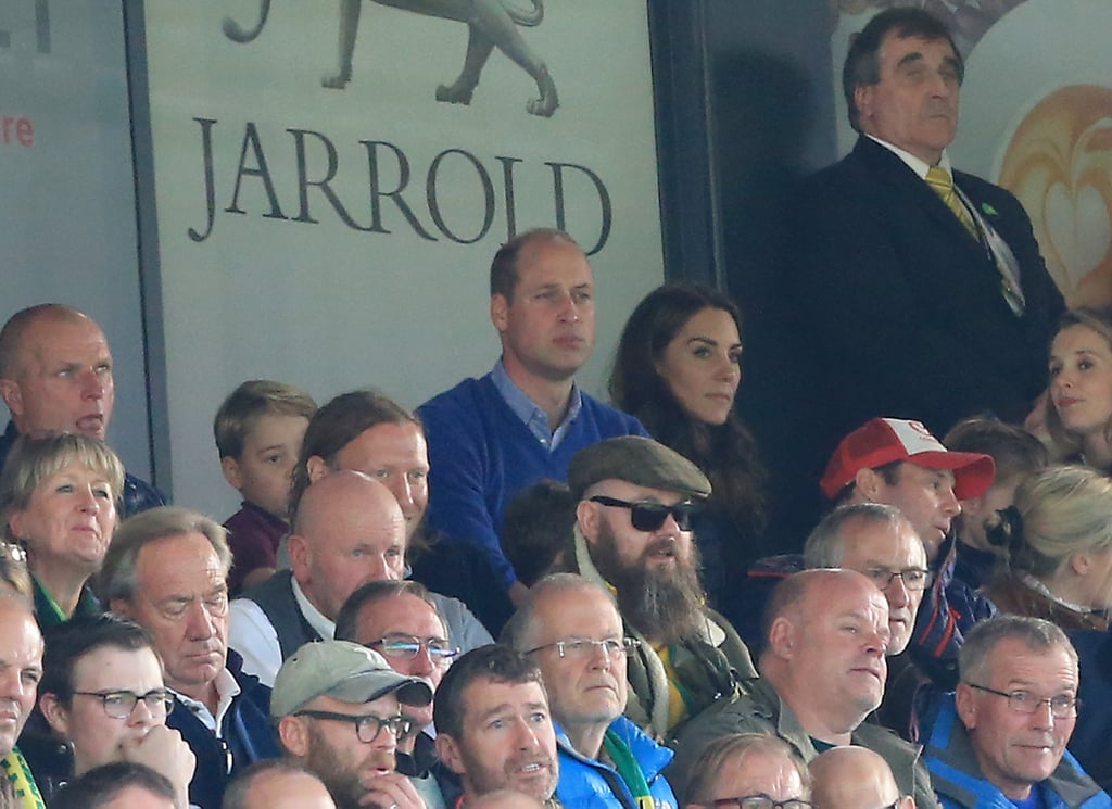 William, Kate, George, and Charlotte at Soccer Game Pictures