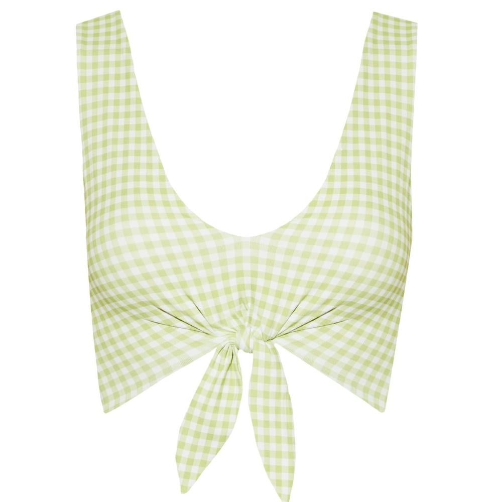 Shop Her Exact Gingham Swimsuit Top