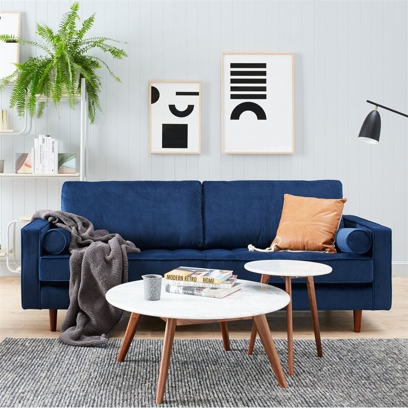 AllModern 84" Wide Square Arm Sofa