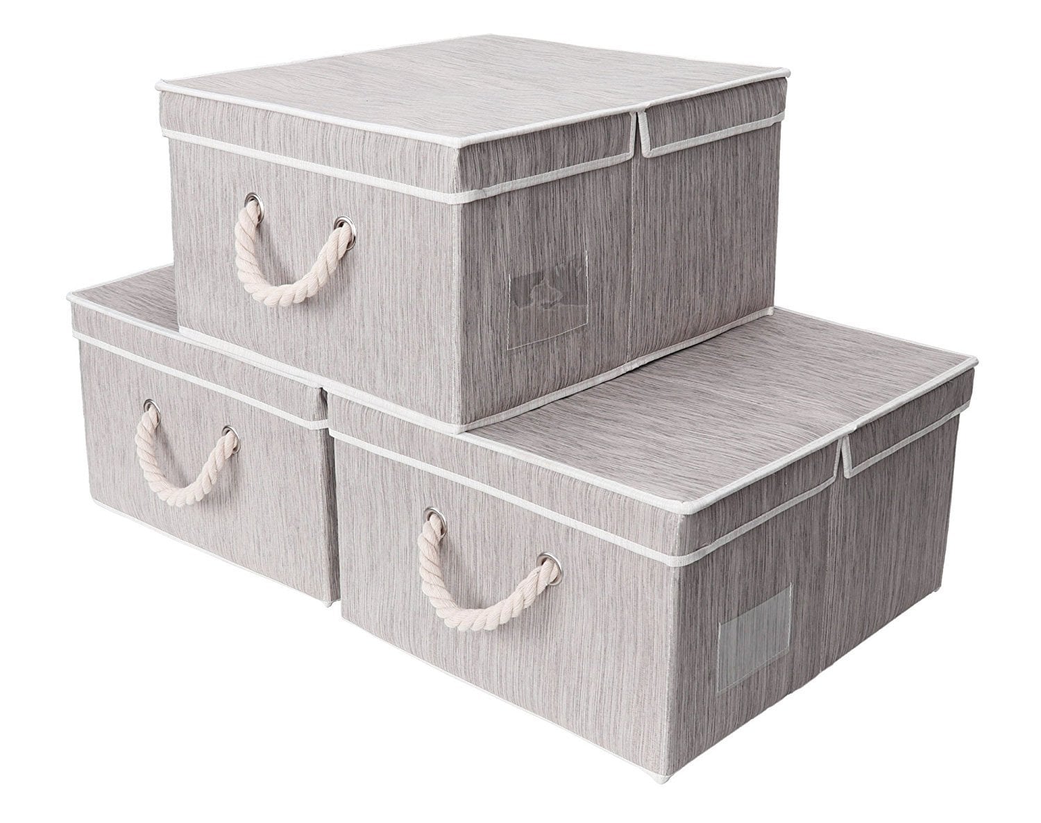 Canvas Storage Box 3 Pack Everything Will Be In Its Proper Place
