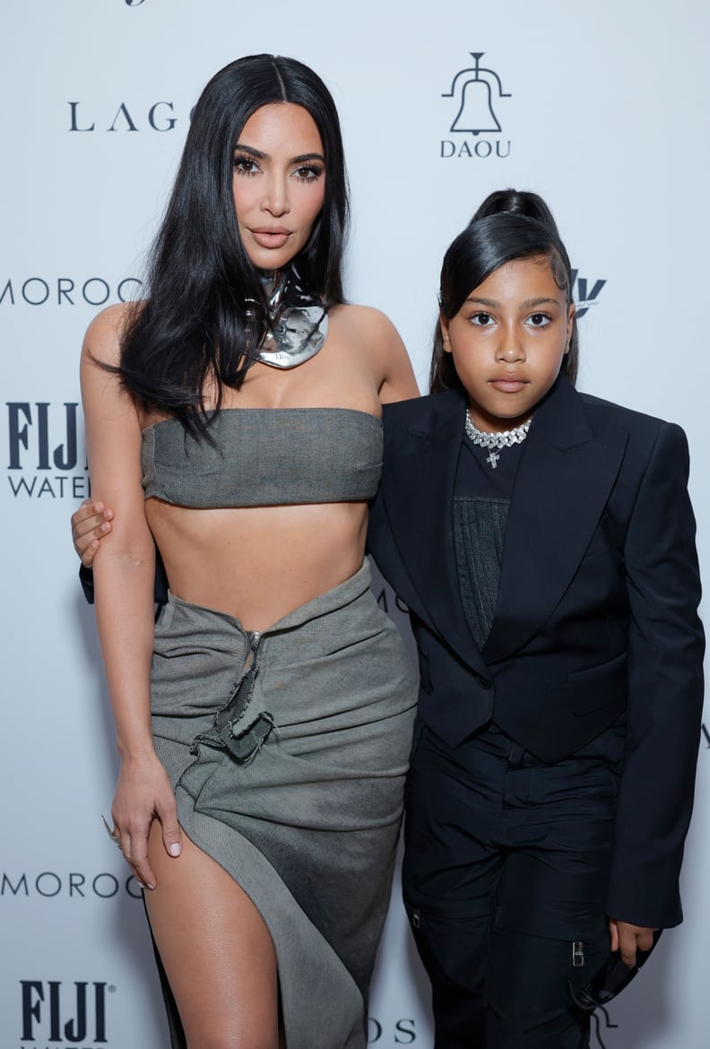 BEVERLY HILLS, CALIFORNIA - APRIL 23: (L-R) Kim Kardashian and North West attend The Daily Front Row's Seventh Annual Fashion Los Angeles Awards at The Beverly Hills Hotel on April 23, 2023 in Beverly Hills, California. (Photo by Stefanie Keenan/Getty Ima