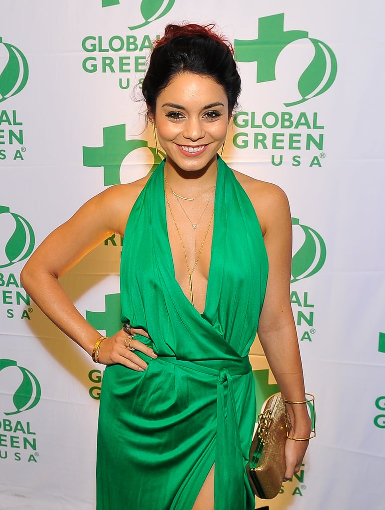 Vanessa Hudgens struck a sexy pose at the Gorgeous & Green Gala benefiting Global Green USA in San Francisco on Friday.