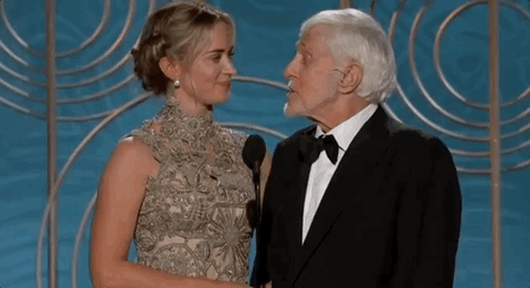 Dick Van Dyke and Emily Blunt at 2019 Golden Globe Awards | POPSUGAR
