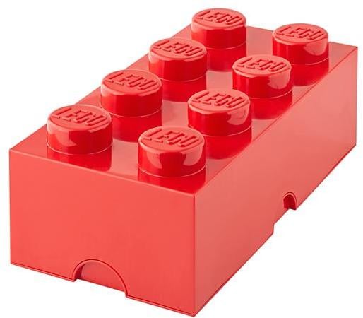 red lego storage brick