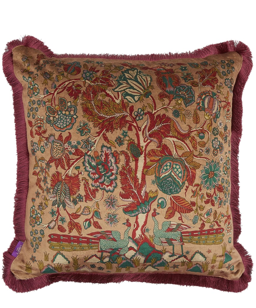 Liberty London Tree of Life Fringed Velvet Square Cushion