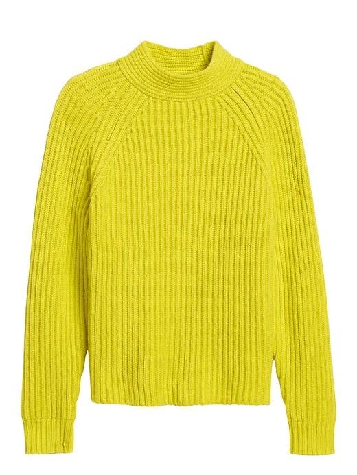 High crew neck sweater