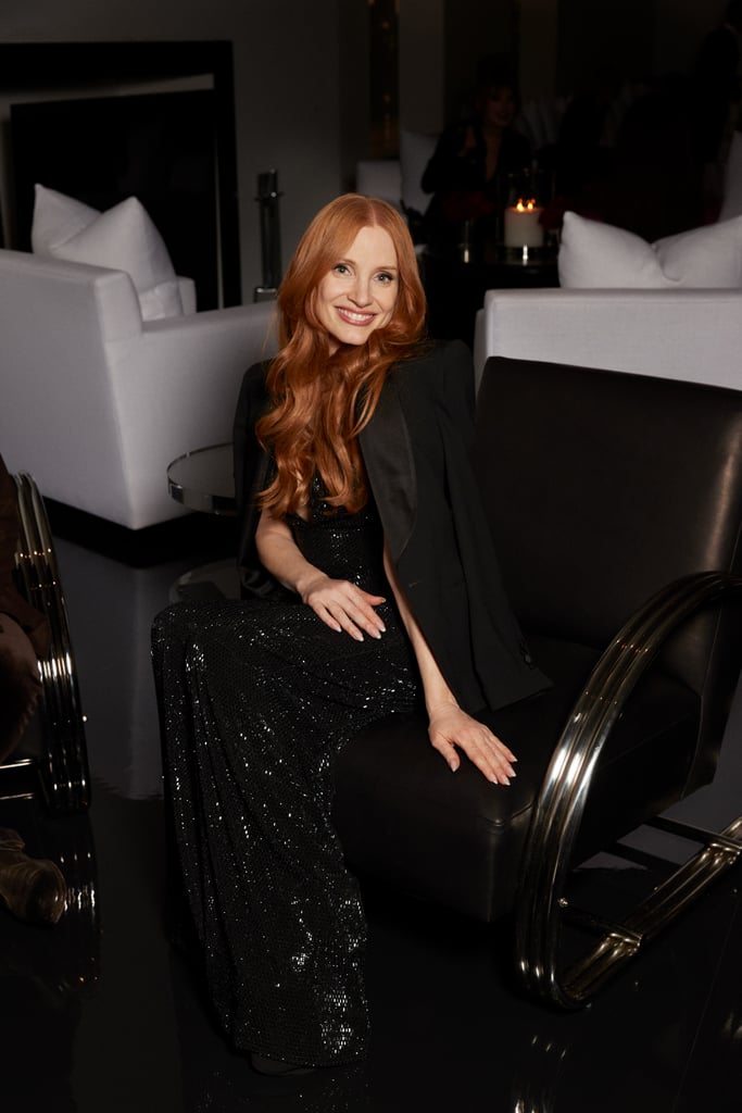 Jessica Chastain at the Ralph Lauren Fall 2022 Show