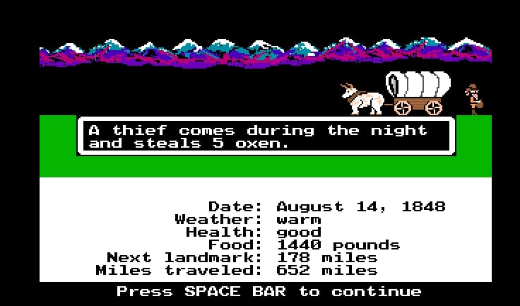 Thieves stealing oxen wouldn't wake you at all.