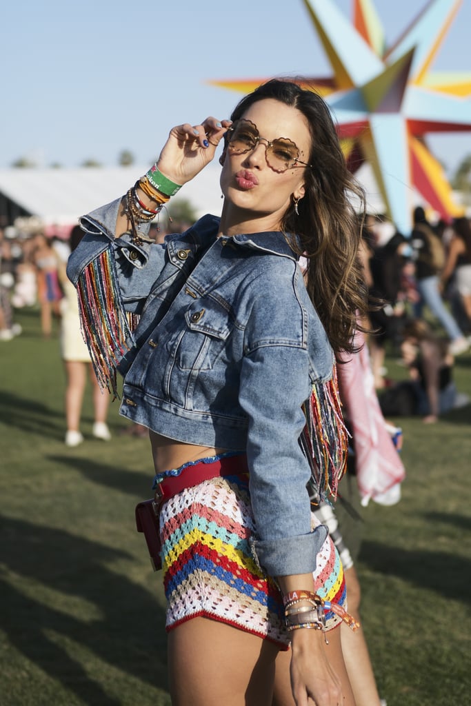Alessandra Ambrosio hit the festival grounds in 2018.