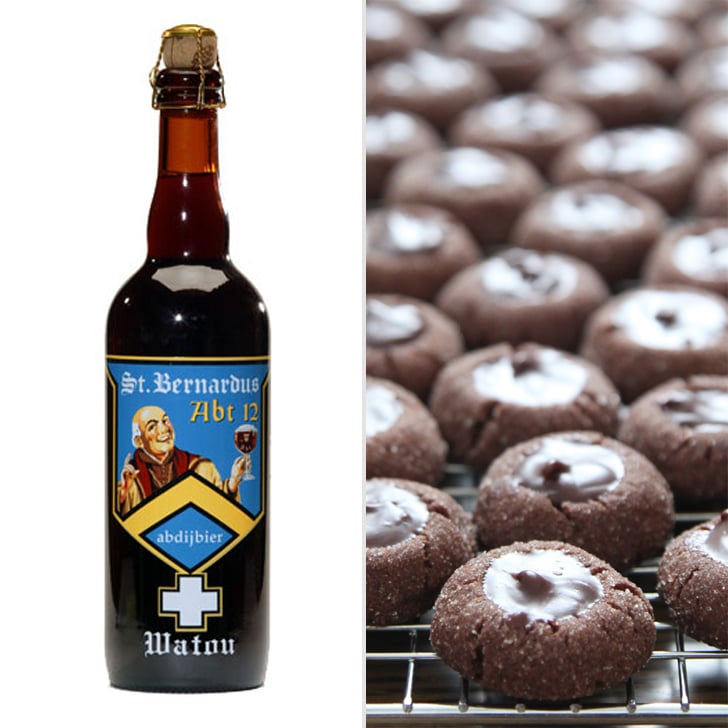 Chocolate Ganache Thumbprint Cookies and Belgian Quadruple