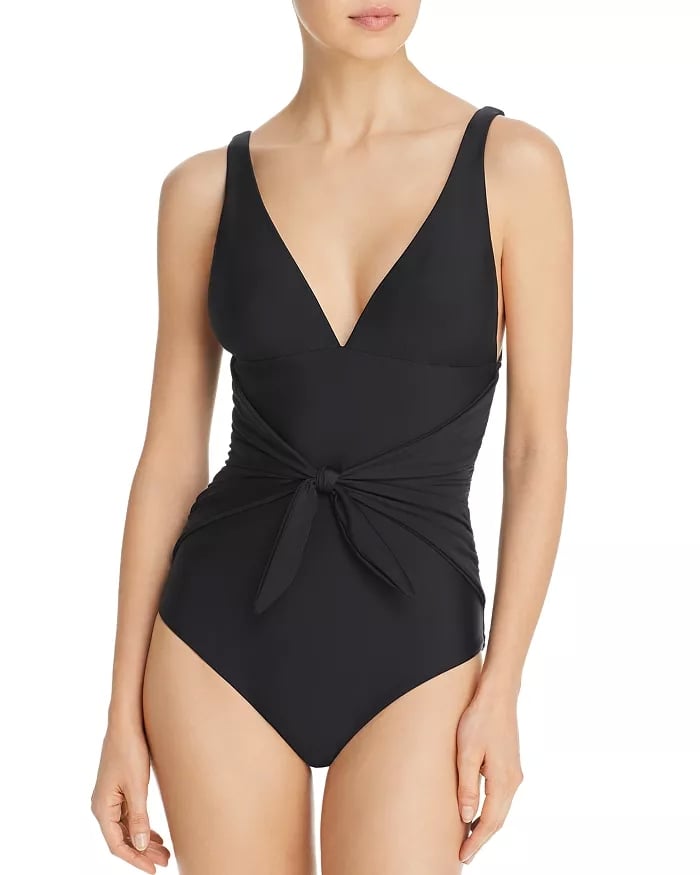 Shoshanna Tie-Waist One Piece Swimsuit