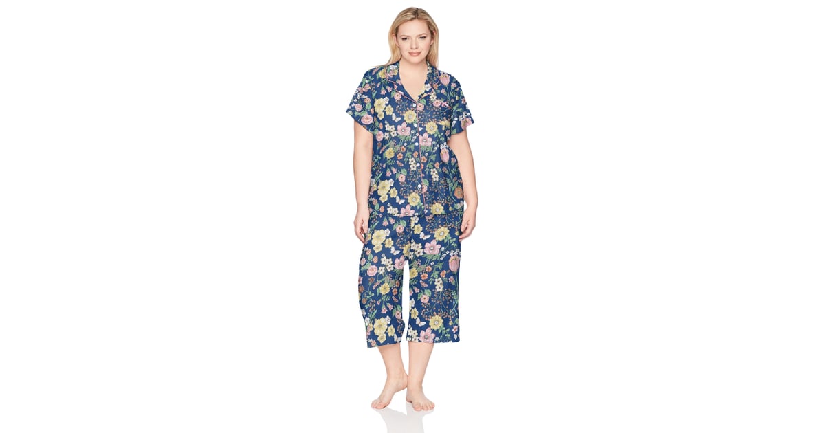 Karen Neuburger Women's Short-Sleeve Floral Girlfriend Crop Pajama Set, 16  Stylish Pajama Sets From  That Are Getting All the Good Reviews