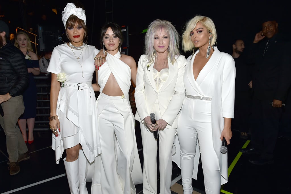 Pictured: Andra Day, Camila Cabello, Cyndi Lauper, and Bebe Rexha