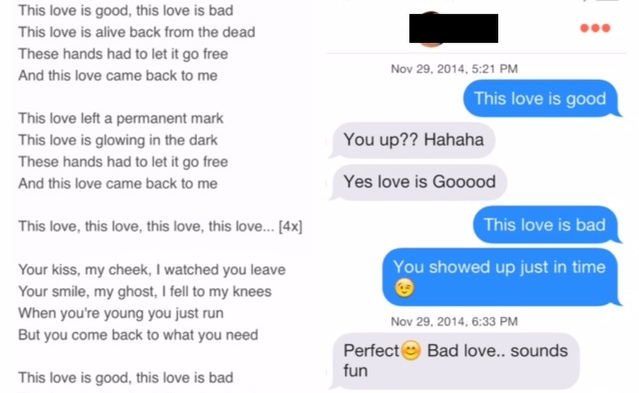 Sending Taylor Swift 1989 Lyrics on Tinder | PS Love