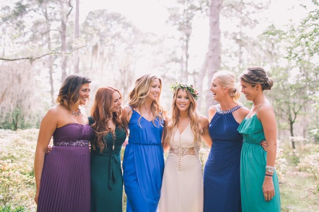 The bridesmaids have total freedom.