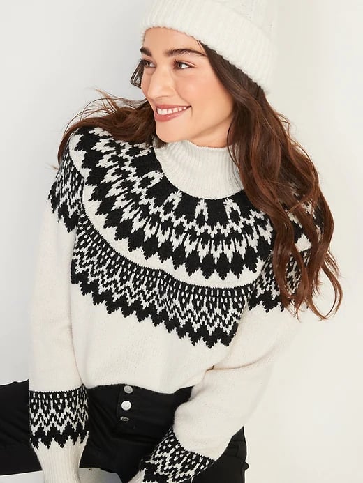 Old Navy Cosy Fair Isle Turtleneck Sweater