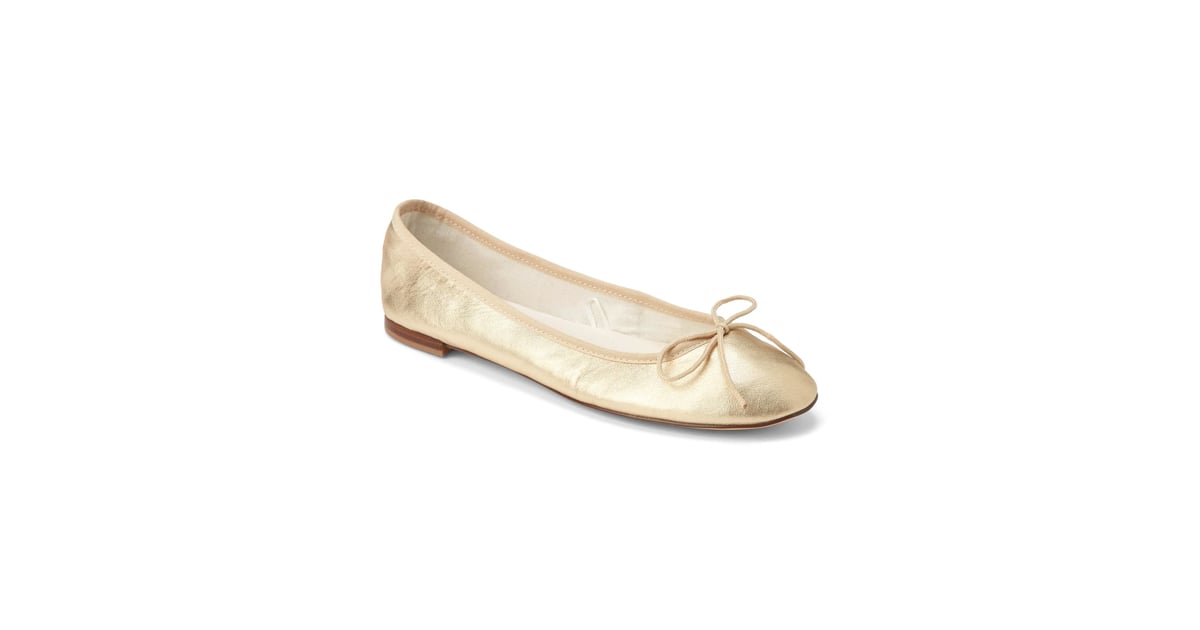 gap gold ballet flats