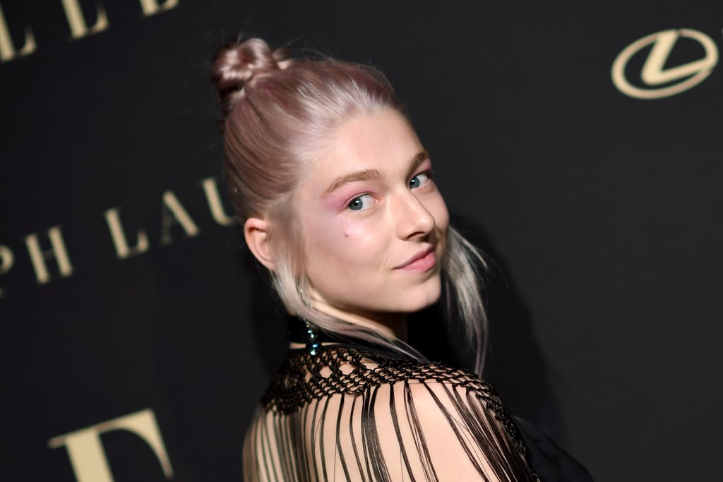 Hunter Schafer's Pink Hair and Makeup at the Elle Event
