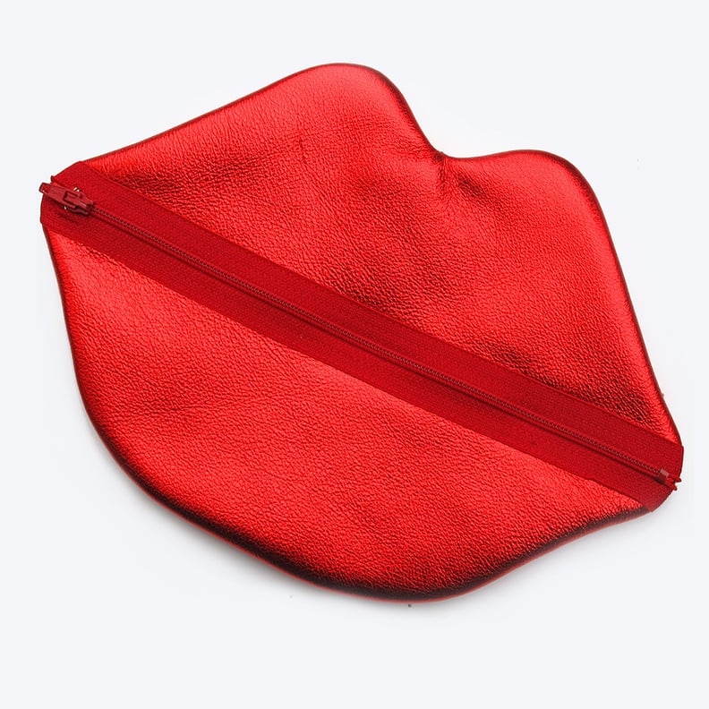 Claflin, Thayer & Co. JoJo Lips Metallic Red Leather Bag
