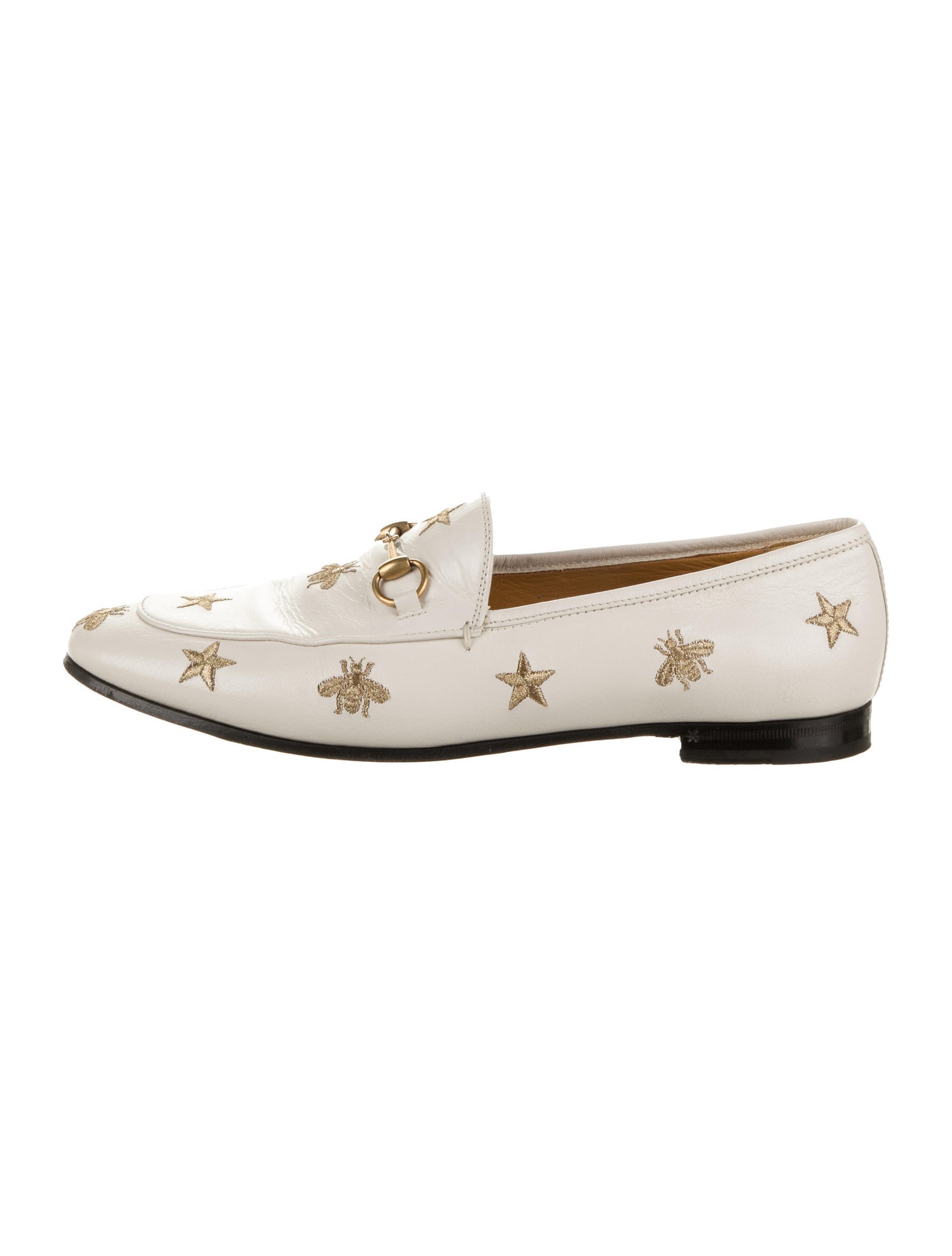Gucci Leather Jordaan Embroidered Loafers Live Your Best Gucci