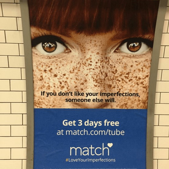 Match.com Freckles Ad
