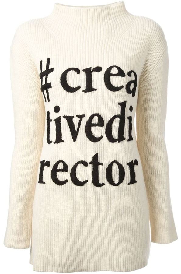 Moschino Cheap & Chic "#CreativeDirector" Sweater